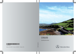 2013 Mercedes Benz C Class Sedan COMAND Operator Instruction Manual